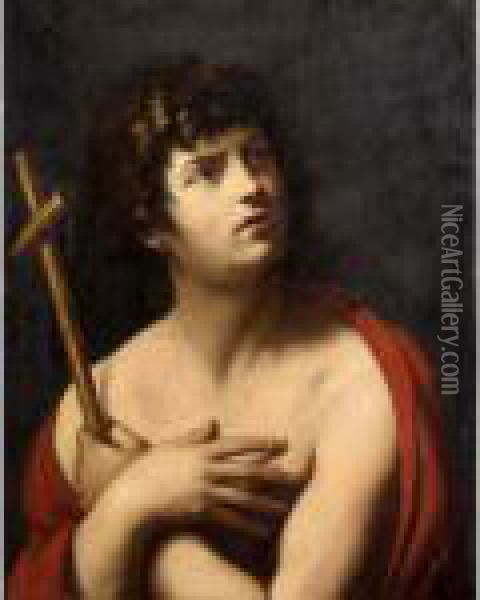 Saint John The Baptist Oil Painting - Guido Reni