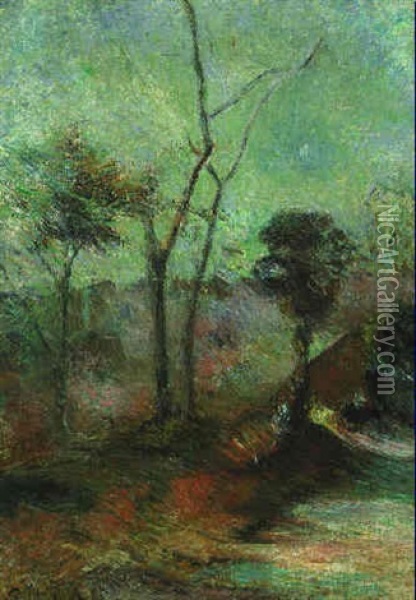 Paysage D'hiver Oil Painting - Paul Gauguin