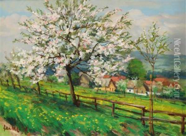 A Spring Landscape Oil Painting - Stanislav Feikl