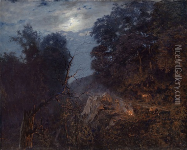 At Dawn Oil Painting - Nikolai Nikanorovich Dubovskoy