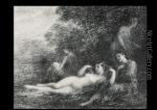 Nude Oil Painting - Ignace Henri Jean Fantin-Latour