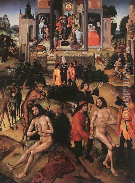 Scenes from the Life of Job 1480-90 Oil Painting - Flemish Unknown Masters