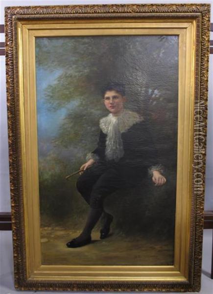 Portrait Of A Young Boy Oil Painting - Margaret Murray Cookesley