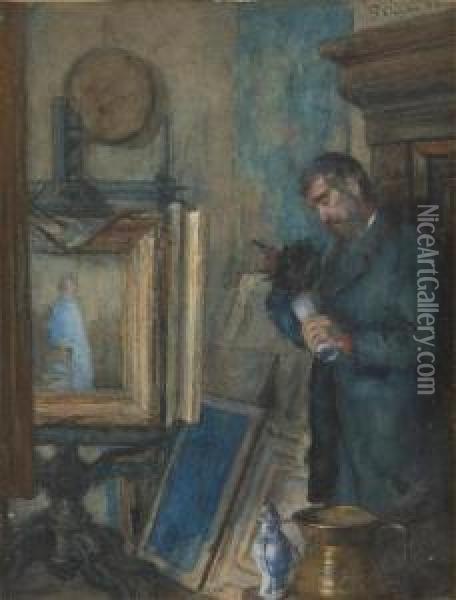 Chez Le Brocanteur Oil Painting - Pierre Oyens