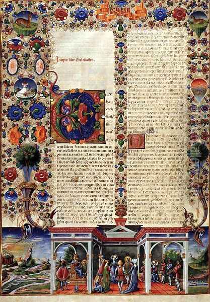 Bible of Borso d'Este Oil Painting - Taddeo Crivelli