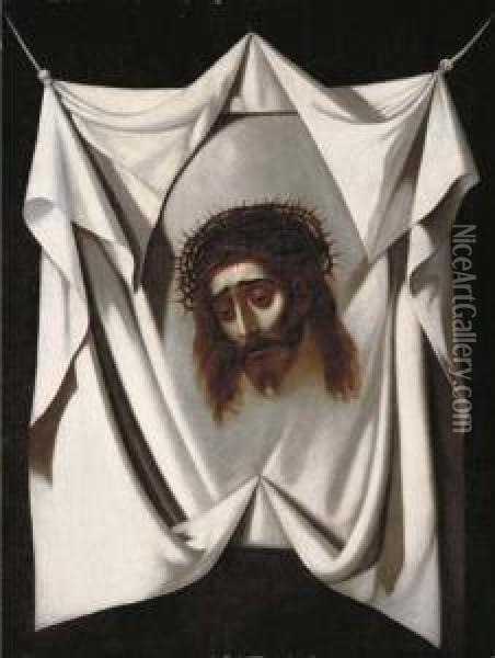 The Veil Of Saint Veronica Oil Painting - Francisco De Zurbaran