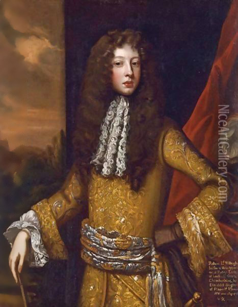 Portrait Of Robert, Lord Willoughby, Later 1st Duke Of Ancaster Oil Painting - Sir Godfrey Kneller