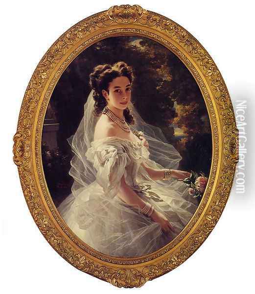 Pauline Sandor, Princess Metternich Oil Painting - Franz Xavier Winterhalter