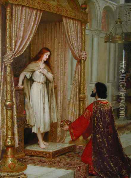 The King and the Beggar-maid Oil Painting - Edmund Blair Blair Leighton