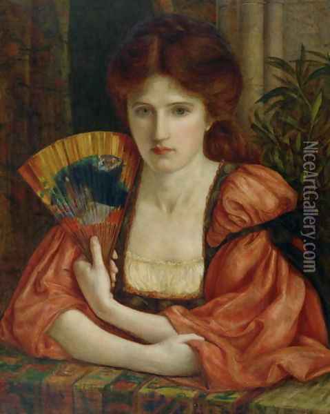 Self Portrait Oil Painting - Maria Euphrosyne Spartali, later Stillman