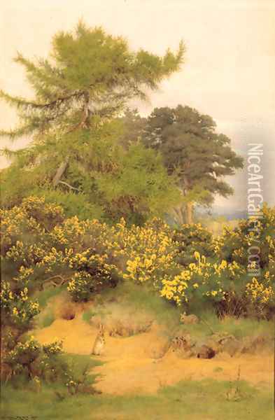 On the edge of Shere Heath Oil Painting - George Marks