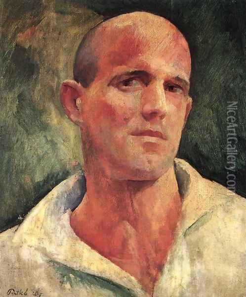 Self-portrait 1928 2 Oil Painting - Karoly Patko