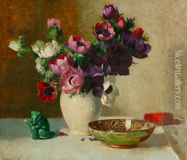 Anemones Oil Painting - Edward Hartley Mooney