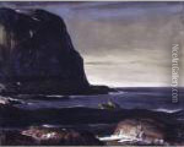 Evening Swell Oil Painting - George Wesley Bellows
