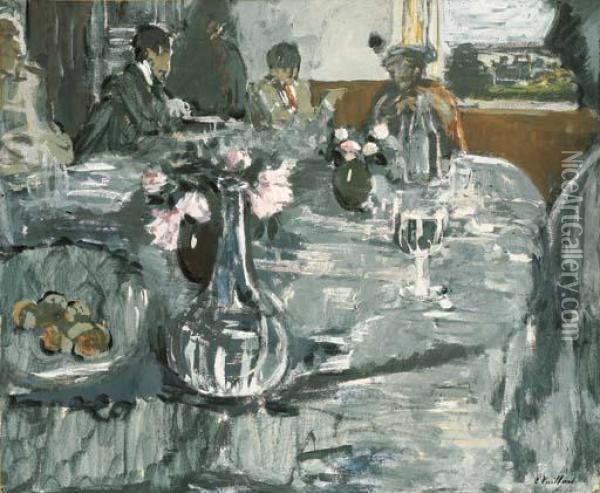 La Table Oil Painting - Jean-Edouard Vuillard