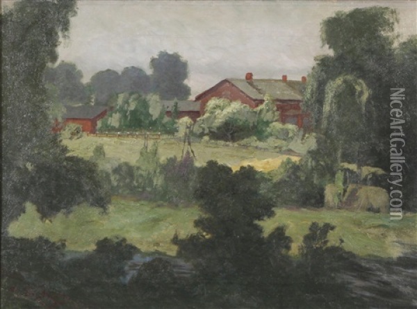 Landscape Oil Painting - Sigfrid August Keinanen