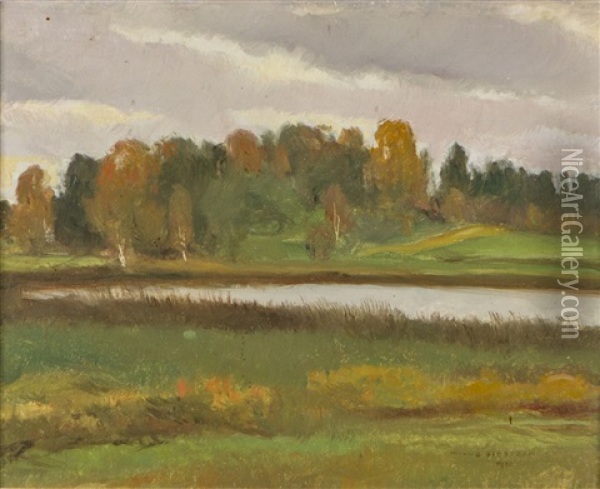 Landscape Oil Painting - Vilho Sjoestroem