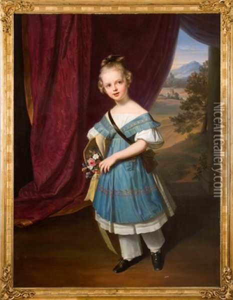 Prinzessin Elisabeth Von Sachsen Oil Painting - Carl Christian Vogel von Vogelstein