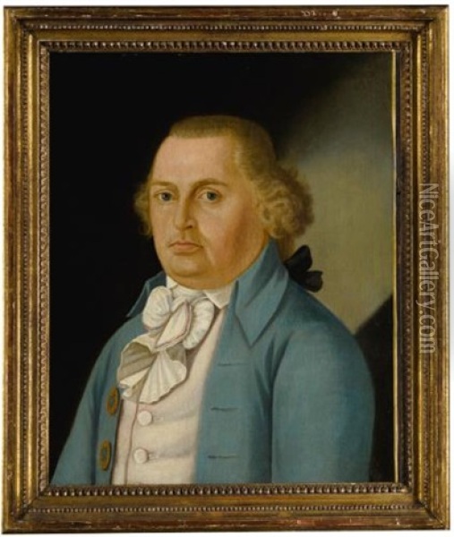 Portrait Of Davis Old (b. 1753) Oil Painting - Charles Balthazar Julien Fevret de Saint-Memin