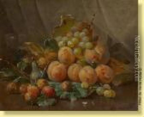 Composition Aux Fruits Oil Painting - Max Carlier