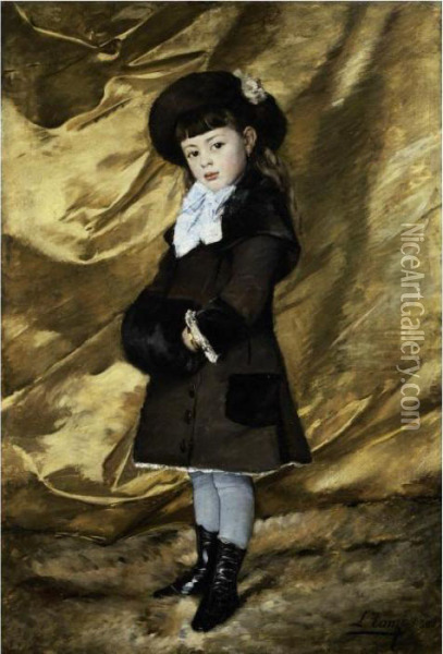 Portrait Of Mademoiselle Marie Dubois Oil Painting - Leon Louis Antoine Tanzi