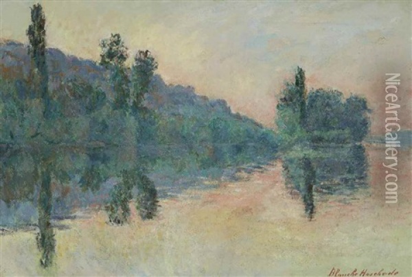 Bords De Seine, Pres De Vernon Oil Painting - Blanche Hoschede-Monet
