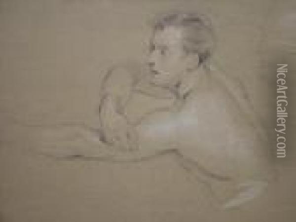 Study Of A Man With Outstretched Arm Oil Painting - Landseer, Sir Edwin
