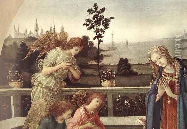 Adoration of the Child [detail: 1] Oil Painting - Filippino Lippi