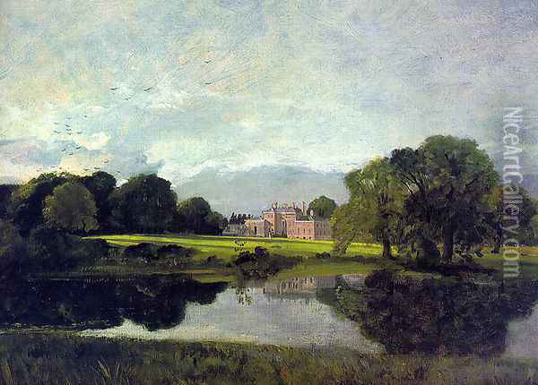 Malvern Hall in Warwickshire 1809 Oil Painting - John Constable