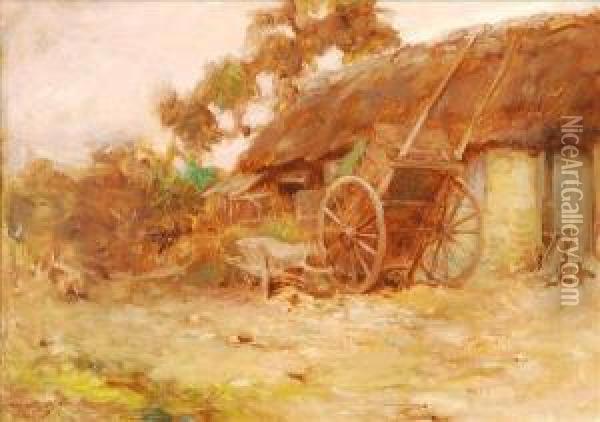 The Farm Yard Oil Painting - Robert McGregor