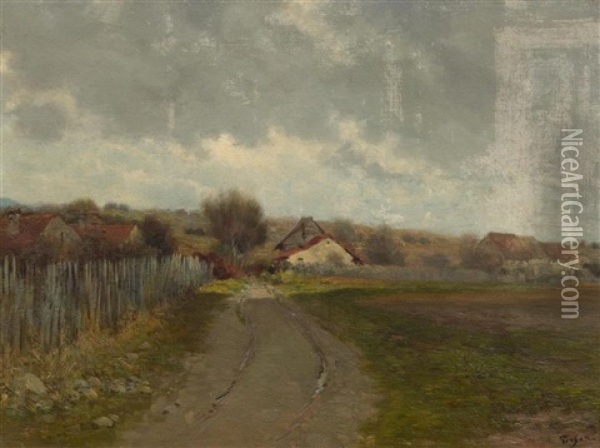 Chemin Apres La Pluie A Annemasse Oil Painting - Francois Adolphe Grison