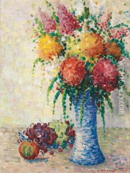 Fleurs Et Fruits Oil Painting - Lucie Cousturier