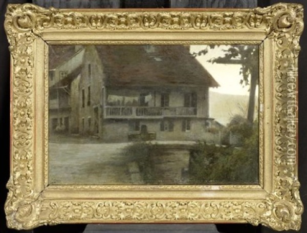 Bauernhaus Oil Painting - Jean-Joseph Enders