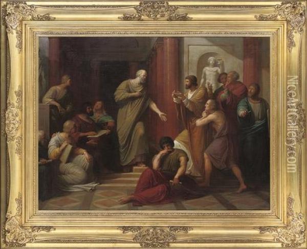 The Philosophers Oil Painting - Isidore Alexandre Augustin Pils