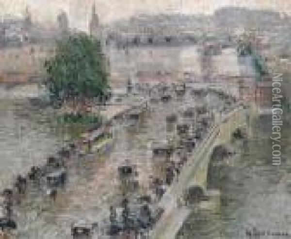 Pont Corneille, Rouen Oil Painting - Gustave Loiseau