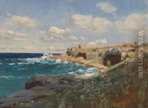 Coast Near Syracuse Oil Painting - Carl Wuttke