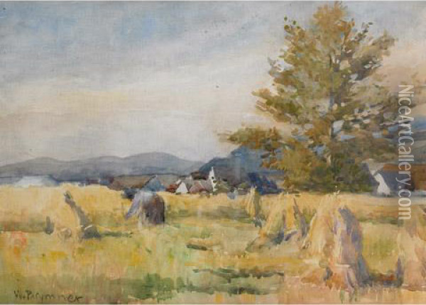 Gathering Wheat Oil Painting - William Brymner