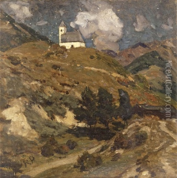 Kapelle Im Vintschgau Oil Painting - Robert Poetzelberger