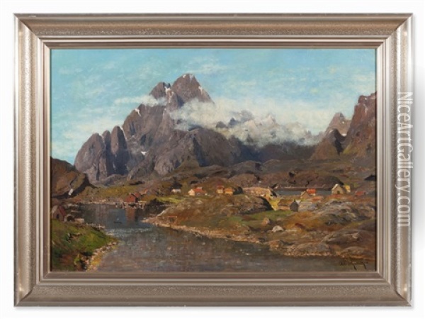 Summer In Norway Oil Painting - Adolf Gustav Schweitzer