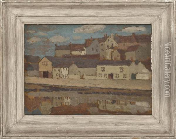 Reflections Oil Painting - Edward Morland Lewis