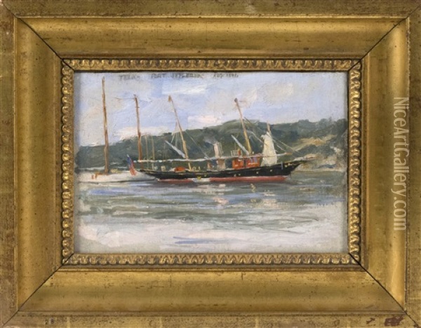 Telka, Port Jefferson Oil Painting - Reynolds Beal