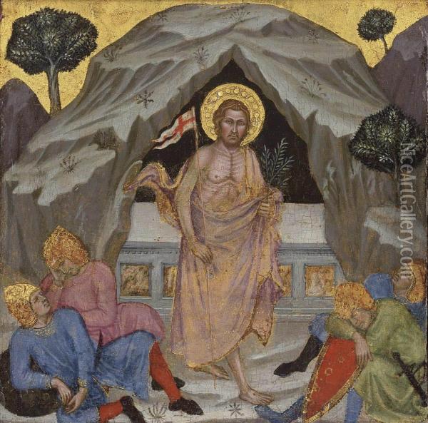 The Resurrection Oil Painting - Taddeo Di Bartolo