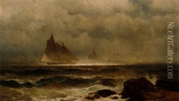 Distant Sails Oil Painting - Mauritz Frederick Hendrick de Haas