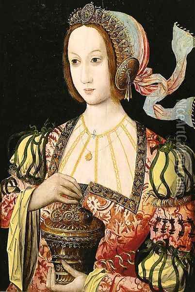 Saint Mary Magdalen Oil Painting - School Of Antwerp