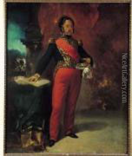 Portrait De Louis-philippe Oil Painting - Ary Scheffer
