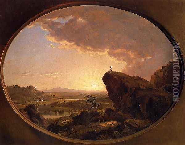 Moses Viewing The Promised Land Oil Painting - Frederic Edwin Church