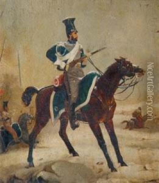 Soldado De Caballeria Oil Painting - Johann Moritz Rugendas