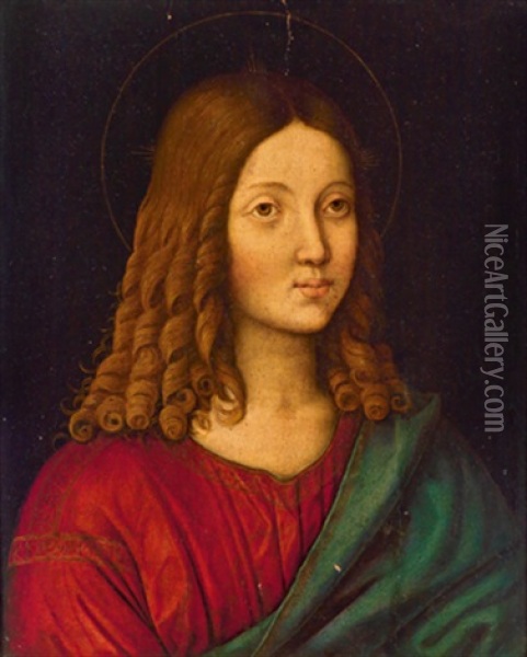 Christus Als Erloser - Il Redentore Oil Painting - Marco d' Oggiono