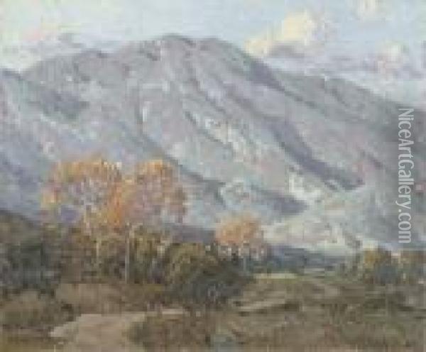 San Gabriel Foothills Oil Painting - Edgar Alwin Payne