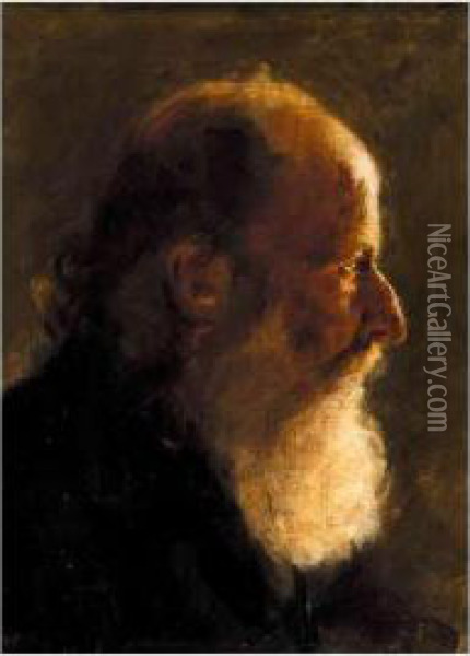 Portrait Of A Man Oil Painting - Symeon Sabbides